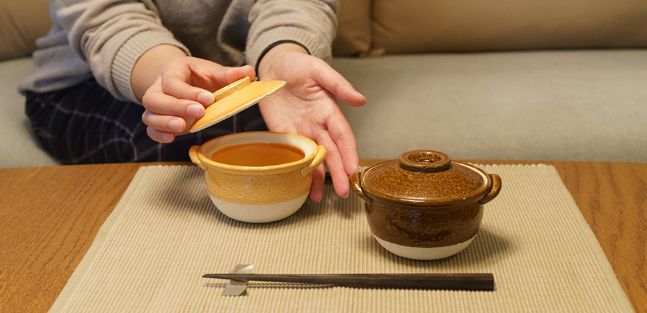 Useful and cute mini Japanese clay pot