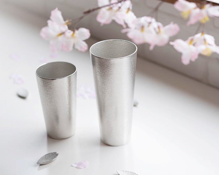 能作ビアカップと桜